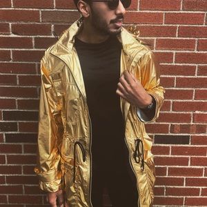 Michael Kors Gold rain jacket